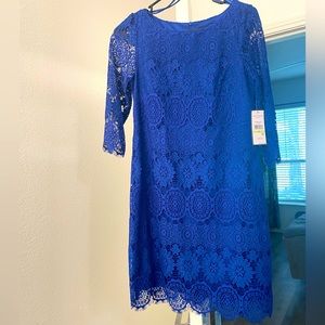 Blue lace dress (NWT)